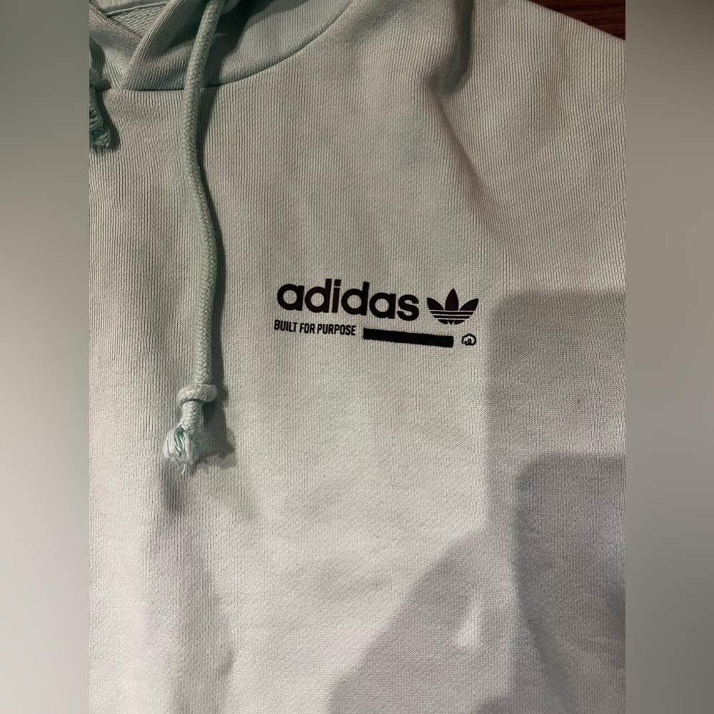 Teal Adidas Built for Purpose Hoodie M - Picture 6 of 6